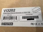 Vigitron VI3202 1-PORT Coax Ethernet Extender W/ 60W Poe New (7BLU149) Open. Price: $239.95.