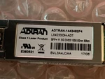 1442482F4 Adtran 11.3GBPS CH33 Single-mode Fiber 80KM 1550.92NM Lc Connector Sfp New. Price: $150.00.