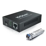 Gigabit Single-mode Lc Fiber To Ethernet Media Converter With Sfp Lx Module... New. Price: $30.25.