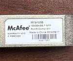 Lot Of MT9103B Mcafee Gigabit 1000BASE-T Sfp Optical Transceiver Module Used. Price: $25.00.