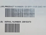 Juniper Gigabit Sfp+ Direct Attach Cbl EX-SFP-10GE-DAC-1M Original Sealed New. Price: $22.00.