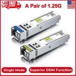 10GTEK Pair Of 1.25G Sfp Transceiver, 1000BASE-BIDI Singlemode Simplex Lc New. Price: $33.04.