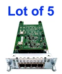 Cisco NIM-4FXO 4-PORT Network Interface Module Lot Of 5 New. Price: $135.00.