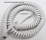 2-PACK Bright White 12FT Handset Sony N-inc Corded Curly Telephone New. Price: $10.49.