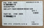 Simplex 4190-9025 Fiber Optic Left Modem Mm Beige Cabinet New. Price: $450.00.
