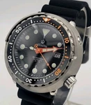 Bnib Atlantis Automatic Divers Watch 300M Black Dial Tuna Sapphire Ceramic New. Price: $282.51.