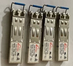 Lot Of 4 Apac Opto LS38-C3S-TI-N-DD Single Mode 1.25GBPS 1310NM Sfp Transceiver Used. Price: $199.00.
