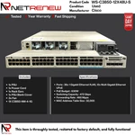 Cisco Catalyst WS-C3850-12X48U-S 48-PORT Upoe W/C3850 -NM-4-1G Used. Price: $375.00.