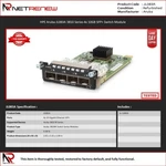 Hpe Aruba JL083A 4-PORT 10GBE Sfp+ 3810M/2910M Expansion Module Used. Price: $165.00.