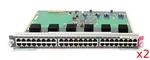 Lot Of 2 Cisco Catalyst WS-X4548-GB-RJ45 48-PORT 10/100/1000 Base-t Module Used. Price: $47.49.
