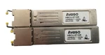 Lot (2) Avago Broadcom HBCU-5710R 1000BASE-T Copper RJ45 Sfp Transceiver Modules Used. Price: $125.00.