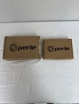 Perle + S-110-M2LC2-XT Fiber Media Converter Pair W/ Power Supplies Open. Price: $169.99.