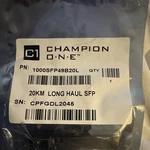 Champion One 1000SFP49B20L 20KM Long Haul Transceiver Module New. Price: $25.00.