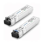 Qsfptek Sfp+ Bidi Transceivers, 10GBE Mini Gbic Fiber Network Lc Single-m... New. Price: $813.04.
