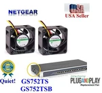 Set Of 2X Quiet Replacement Fans For Netgear Prosafe GS752TSB New. Price: $45.95.