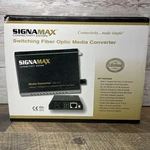 Signamax 065-1110 Gigabit Ethernet Fiber Optic Media Converter New Open Box. Price: $37.14.