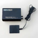 Signamax Connectivity Systems 065-1100 Switching Fiber Optic Media Converter Used. Price: $15.00.