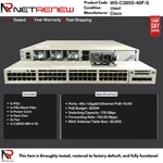 Cisco Catalyst WS-C3850-48F-S 48-PORT Full Poe+ Gigabit Switch W/C3850-NM-4-1G Used. Price: $94.99.