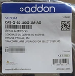 Addon 100GBE QSFP28 To 4X25GBE 1M Splitter Cable New. Price: $49.00.