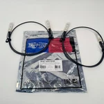 Lot Of 2 Tripp-lite Sfp+ 10GBASE-CU Black Twinax Copper Cables 30AWG 1M New. Price: $19.99.