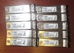 Jdsu PLRXPL-VC-SH4-HT1 Transceiver Lot Of 10 Used. Price: $40.00.