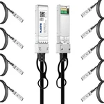 Alwong 10-PACK 2M/6.56FT 10G Direct Attach Copper Cable Sfp Passive Twinax Dac New. Price: $188.48.
