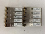 Lot Of Menara Networks ABTC02N-BT 10/100/1000BASE-T Sfp RJ45 Transceiver Used. Price: $79.99.