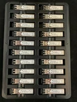 Lot Of 20 Finisar Original FTRJ-8519-7D-2.5 2G Sfp 550M 850NM Transciever Used. Price: $30.00.