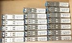 Lot Of 18 AFCT-5710PZ Avago 1000BASE-LX Sfp 1310NM 10KM Transceiver Used. Price: $127.65.