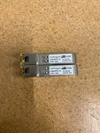 Lot Of 2 Startech HUBS-SFPC1110 1000 Base 100M Transceiver Modules Used. Price: $20.00.