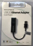 Monoprice Usb 2.0 Ultrabook Ethernet Adapter Low Power Plug & Play, Windows Mac New. Price: $13.00.
