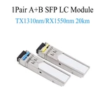1PAIR Gigabit Fiber Sfp Module Lc 1.25G Single Mode 20KM New. Price: $18.95.