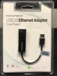 Monoprice Usb 2.0 Ultrabook Ethernet Adapter Low Power Plug & Play, Windows Mac New. Price: $12.88.