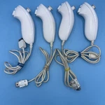 Oem Original Nintendo Wii White Nunchuck RVL-004 Set Of Controllers Used. Price: $24.99.