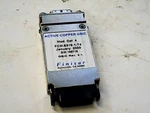 Finisar FCM-8519-1-T4 1.25GB Active Copper Gbic Plug Module Used. Price: $14.99.