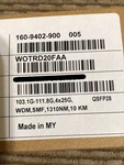 Brand New Ciena 160-9402-900 100GBASE-LR4 QSFP28 Transceiver Lc 10KM Smf. Price: $440.00.