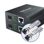 10GTEK Gigabit Ethernet Media Converter, Multimode Dual Kit #1: Sfp 550M, X2 New. Price: $63.14.