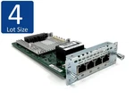 Lot Of Cisco NIM-4MFT-T1/E1 4-PORT Multiflex ISR4000 Router Expansion Module Used. Price: $19.98.