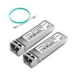 2 Pack 10GBASE-SR Sfp+ Lc Transceiver With Fiber Patch Cable New. Price: $19.99.