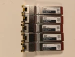 Lot (5) Approved Networks Legrand GLC-10G-T-SR-US Transceiver Modules Compatible Used. Price: $150.00.