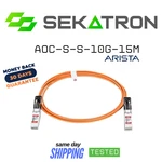 Arista Geniune Networks AOC-S-S-10G-15M Sfp+ Optical Cable Fast Ship Used. Price: $29.00.