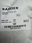 Adder 1000BASE-T Copper Transceiver SFP-CATX-RJ45 New. Price: $85.95.
