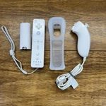Oem Nintendo Remote Wiimote Controller White RVL-003 & Nunchuk RVL-004 Good. Price: $26.99.