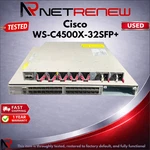 Cisco Catalyst WS-C4500X-32SFP+ 32-PORT 10G Managed Switch Used. Price: $149.99.