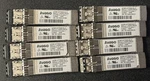 Lot Of Avago AFBR-57F5MZ-ELX 16GBE Sfp+ Sr 850NM Optics Transceiver Used. Price: $17.50.