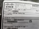 Cisco STACK-T1-3M= Stacking Cable Brand New. Price: $79.00.