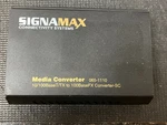 Signamax 065-1110 Media Converter 10/100BASET To 100BASEFX Sc Used. Price: $24.99.