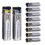 Pairs Bidi Sfp Network Transceiver Module, 1.25 Gigabit Single Mode Lc 1000... New. Price: $156.86.