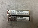 Qty 2 Clover Telecom 10G-CWDM-1590NM-80KM-I Smf 10GBASE-ZR Transceiver Used. Price: $49.50.