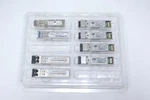 Lot Of 8 Mixed Sfp Modules Cisco / Linksys Hpcoptics Axiom Transceivers Used. Price: $59.99.